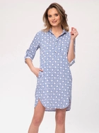 Плаття-сорочка коротке літнє жіноче Look Made With Love 715 S-M Голубе (5903999304607) - зображення 3