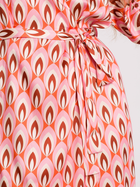 Sukienka kopertowa midi letnia damska Made Of Emotion M668 S Różowa (5903887663953) - obraz 4