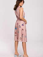 Sukienka koszulowa midi letnia damska BeWear B230 2XL Różowa (5903887656764) - obraz 2