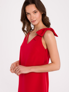 Sukienka krótka letnia damska Makover K128 2XL Czerwona (5903887667975) - obraz 3