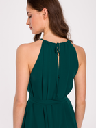 Sukienka na ramiączkach damska elegancka Makover K137 M Zielona (5903887669542) - obraz 4