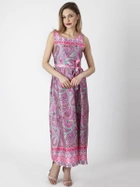 Sukienka letnia damska długa Perso RBE220013F S Różowa (5905080202373) - obraz 3