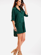 Плаття-сорочка коротке літнє жіноче Awama A584 L-XL Темно-зелене (5902360581043) - зображення 3