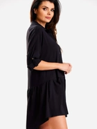 Плаття-сорочка коротке літнє жіноче Awama A584 S-M Чорне (5902360581012) - зображення 6