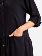 Плаття-сорочка коротке літнє жіноче Awama A584 S-M Чорне (5902360581012) - зображення 7
