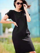 Плаття-футболка коротке літнє жіноче Infinite You M301 XL Чорне (5902360572508) - зображення 7