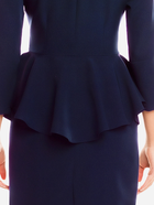 Плаття міді осіннє жіноче Awama A132 L Темно-синє (5902360511798) - зображення 4