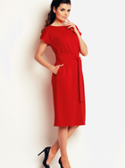 Sukienka midi letnia damska Awama A142 M Czerwona (5902360515567) - obraz 3