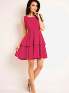 Sukienka trapezowa damska mini Awama A163 XL Różowa (5902360568600) - obraz 1