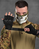 Рукавички безпалі OUTDOOR TACTICS із захистом black XL