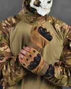 Перчатки беспалые OUTDOOR TACTICS с защитой coyot ВТ6011 M - изображение 4