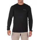 Реглан 5.11 Tactical Triblend Legacy Long Sleeve Tee L Black Heather - зображення 1