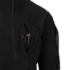 Куртка тактическая Helikon-Tex Флисовая на замке M Черная ALPHA TACTICAL JACKET - GRID FLEECE M BLACK (BL-ALT-FG-01-B04-M) - изображение 7