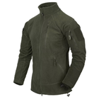 Куртка тактическая Helikon-Tex Флисовая на замке S Олива ALPHA TACTICAL JACKET - GRID FLEECE S OLIVE GREEN (BL-ALT-FG-02-B03-S)