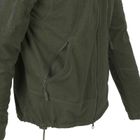 Куртка тактическая Helikon-Tex Флисовая на замке S Олива ALPHA TACTICAL JACKET - GRID FLEECE S OLIVE GREEN (BL-ALT-FG-02-B03-S) - изображение 6