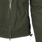 Куртка тактическая Helikon-Tex Флисовая на замке S Олива ALPHA TACTICAL JACKET - GRID FLEECE S OLIVE GREEN (BL-ALT-FG-02-B03-S) - изображение 7