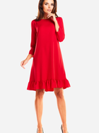 Sukienka midi jesienna damska Infinite You M185 S Czerwona (5902360526983) - obraz 3