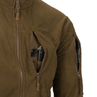 Куртка тактическая Helikon-Tex Флисовая на замке XXL Койот ALPHA TACTICAL JACKET - GRID FLEECE COYOTE (BL-ALT-FG-11-B07-XXL) - изображение 7