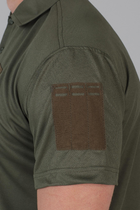Чоловіча потовідвідна футболка Поло Coolmax у кольорі олива 52 - зображення 4
