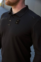 Костюм Поло с длинным рукавом и брюки Kayman черного цвета для полиции 2XL - изображение 7