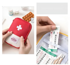 Набір дорожніх аптечок-органайзерів для зберігання ліків та медикаментів, комплект 3 шт, червоний (81701515) - зображення 9