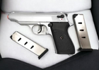 Стартовий пістолет SUR 2608 Matte Chrome з додатковим магазином - зображення 2