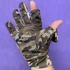 Влагоотводные перчатки Coolmax со съемными пальцами мультикам размер L - изображение 6