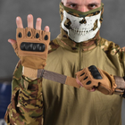 Беспалые перчатки TACT с защитными накладками койот размер 2XL - изображение 1