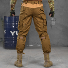 Мужские штаны с наколенниками 7.62 рип-стоп / Брюки с эластичными вставками койот размер XL - изображение 4