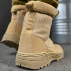 Мужские замшевые ботинки Monolit с сетчатыми вставками койот размер 42 - изображение 4