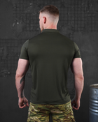 Тактическая мужская футболка поло под шеврон 56р. 3XL 053/7 Олива - изображение 2