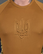 Тактическая потоотводящая футболка герб койот пиксель ВТ6045 S - изображение 3