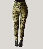 Жіночі тактичні штани утеплені софтшел 44 мультикам - зображення 1