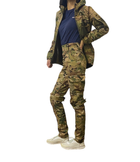 Женские тактические брюки утеплённые софтшелл 48 мультикам - изображение 12