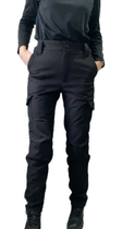 Жіночі поліцейські тактичні штани 38 чорні утеплені - зображення 7