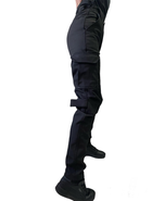 Женские полицейские тактические брюки 38 черные утепленные - изображение 9