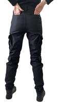 Женские полицейские тактические брюки 54 черные утепленные - изображение 11