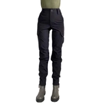 Жіночі поліцейські тактичні штани 52 чорні утеплені - зображення 1