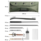 Набір для чищення зброї Lesko GK13 12 предметів у чохлі - зображення 6