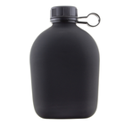 Тактическая туристическая алюминиевая фляга 1 литр + чехол Black UKC - изображение 10