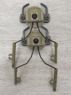 Комплект Активні стрілецькі тактичні навушники для стрільби Walker's Razor Patriot Green+ кріплення на шолом - зображення 3