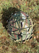 Тактический кавер на шлем мультикам с креплением ЗСУ , Военный Чехол на каску маскировочный армейский мультикам - изображение 4