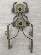 Комплект Активні тактичні навушники для стрільби Walker's Razor Kryptek + кріплення на шолом - зображення 3