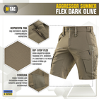 Шорты XL Summer Olive M-Tac Flex Dark Aggressor - изображение 2