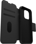 Чохол-книжка Otterbox Strada для Apple iPhone 14 Pro Shadow Black (840262381802) - зображення 5