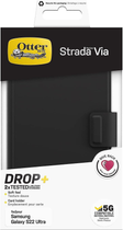 Etui z klapką Otterbox Strada Via do Samsung Galaxy S22 Ultra Black (840104297636) - obraz 5