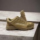 Кроссовки ботинки облегченные тактическая обувь натуральная кожа усиленная пятка и носок 45р - изображение 6