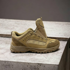 Кроссовки ботинки облегченные тактическая обувь натуральная кожа усиленная пятка и носок 48р - изображение 6