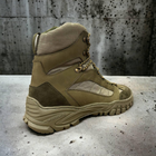 Ботинки берцы легкие тактическая обувь натуральная кожа усиленная пятка и носок 47р (3D сетка, стелька уменьшает нагрузку на стопу) - изображение 5