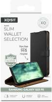 Etui z klapką Xqisit NP Slim Wallet Selection Anti Bac do Samsung Galaxy S23 FE Black (4029948609577) - obraz 6